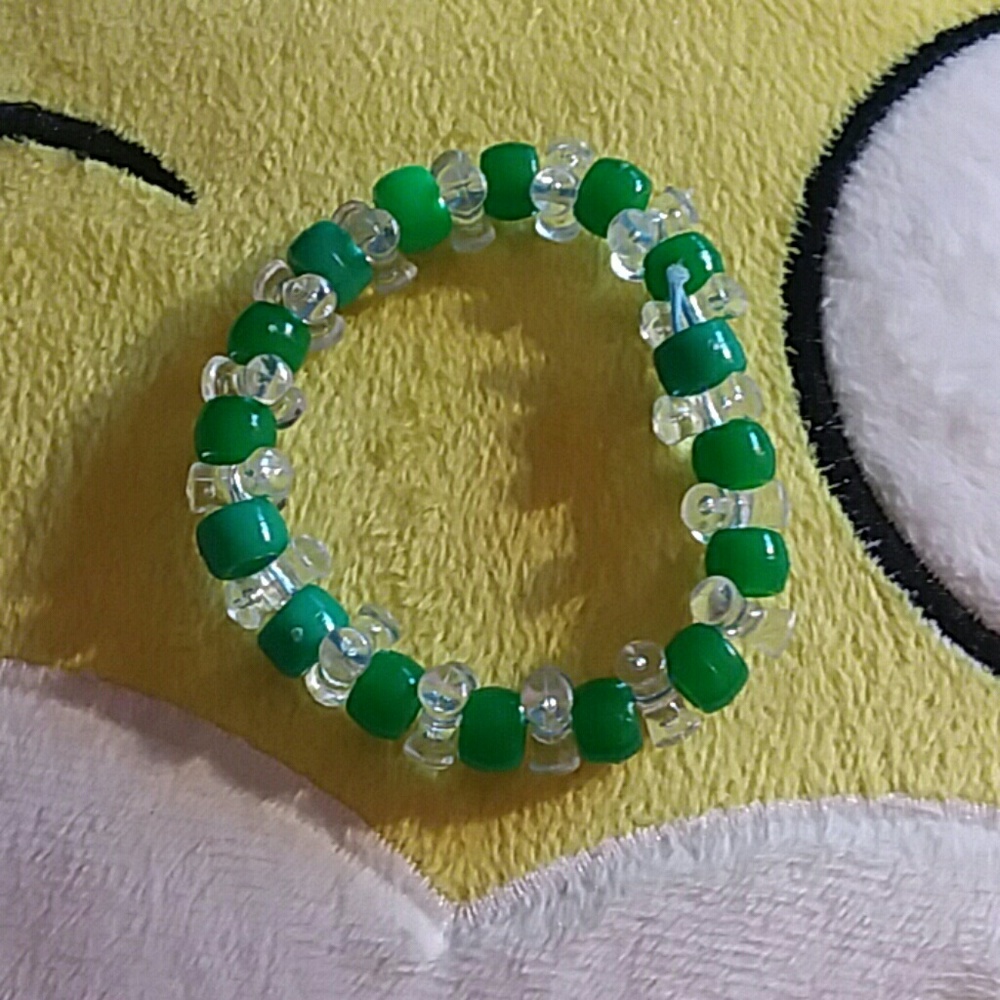 Green and Clear Bracelet